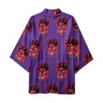Kimono Japonais Violet Demon